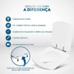 Assento Sanitário Bali Branco Para Vaso Incepa - Imagem 3