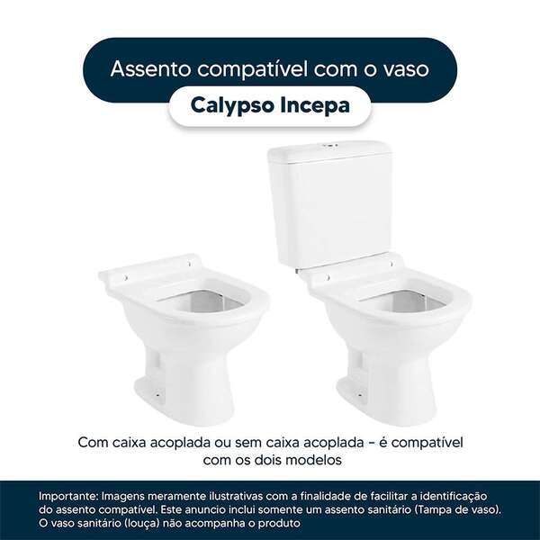 Assento Sanitário Calypso Biscuit (bege Claro) Para Vaso Incepa Laufen - Imagem 4