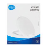 Assento Sanitário Carrara|Duna Polipropileno Fechamento Suave Branco Sensea - Imagem 10