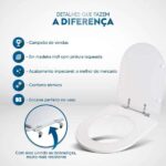 Assento Sanitario Carrara Branco Para Vaso Deca - Imagem 3