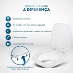 Assento Sanitário City Branco Para Vaso Celite - Imagem 3