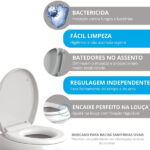 Assento Sanitário Convencional Polipropileno Fechamento Suave Branco Astra - Imagem 3