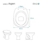 Assento Sanitario Fechamento Lento Aspen Branco Louça Deca - Imagem 4