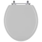 Assento Sanitario Laqueado Convencional Oval Cinza Real Para Vaso Deca