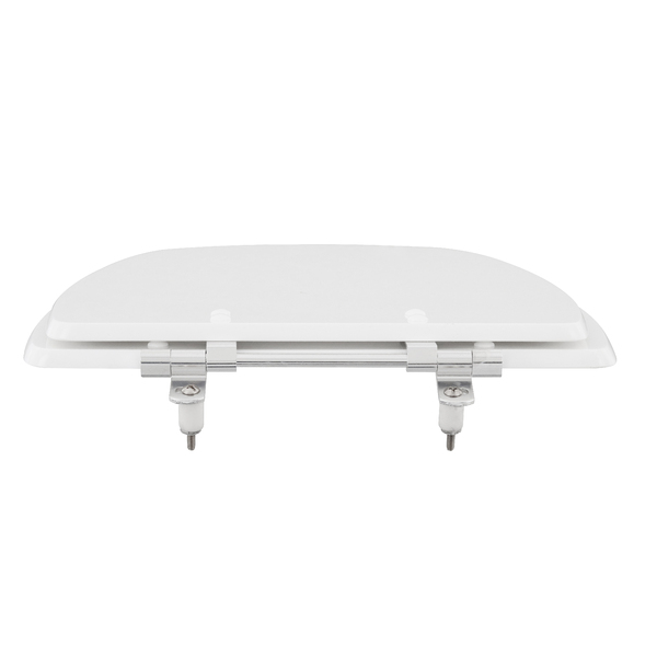 Assento Sanitário Formatos Monte Carlo com Fechamento Comum Quadrado Poliéster Branco Sensea - Imagem 4