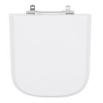 Assento Sanitário Formatos Quadra com Fechamento Comum Quadrado Poliéster Branco Sensea - Imagem 2