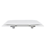Assento Sanitário Formatos Quadra com Fechamento Comum Quadrado Poliéster Branco Sensea - Imagem 7