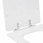 Assento Sanitário Formatos Riviera e Smart com Fechamento Comum Quadrado Poliéster Branco Sensea - Imagem 4