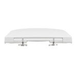 Assento Sanitário Formatos Carrara com Soft Close Quadrado Termofixo Branco Deca - Imagem 9