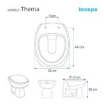Assento Sanitário Thema Branco Para Vaso Incepa Laufen - Imagem 3