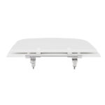 Assento Sanitário Formatos Vogue Plus com Fechamento Comum Quadrado Poliéster Branco Sensea - Imagem 4