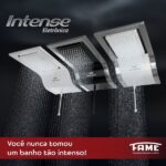 Chuveiro Eletrônico 220V 7800W Branco Quadrado Intense Fame - Imagem 5