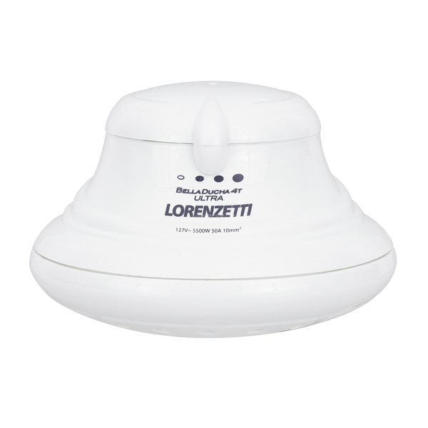 Chuveiro Elétrico Multitemperatura 127V (110V) 5500w Branco Redondo Bella Ducha Lorenzetti