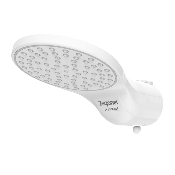 Chuveiro Elétrico Multitemperatura 127V (110V) 5500w Branco Redondo Moment Zagonel