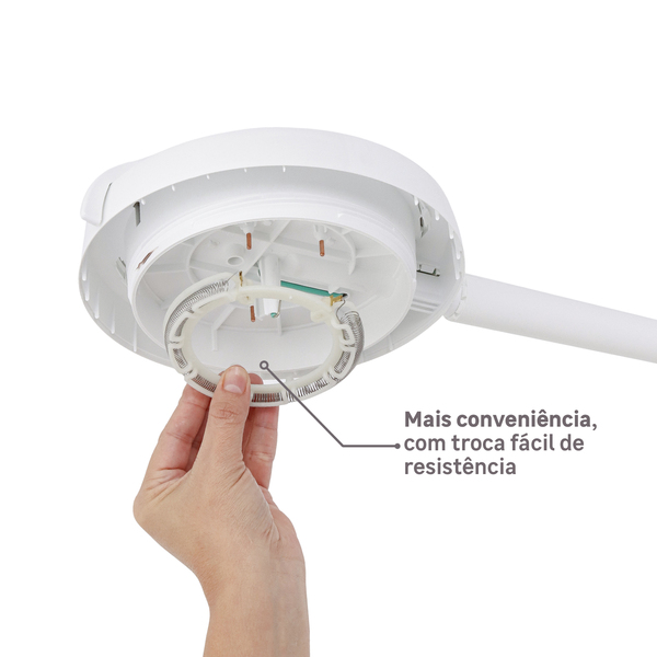 Chuveiro Elétrico Multitemperatura 220V 6800w Branco Redondo Fashion Lorenzetti - Imagem 4