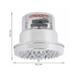 Chuveiro Elétrico Multitemperatura 220V 6800w Cromado Redondo Tradição Lorenzetti - Imagem 6