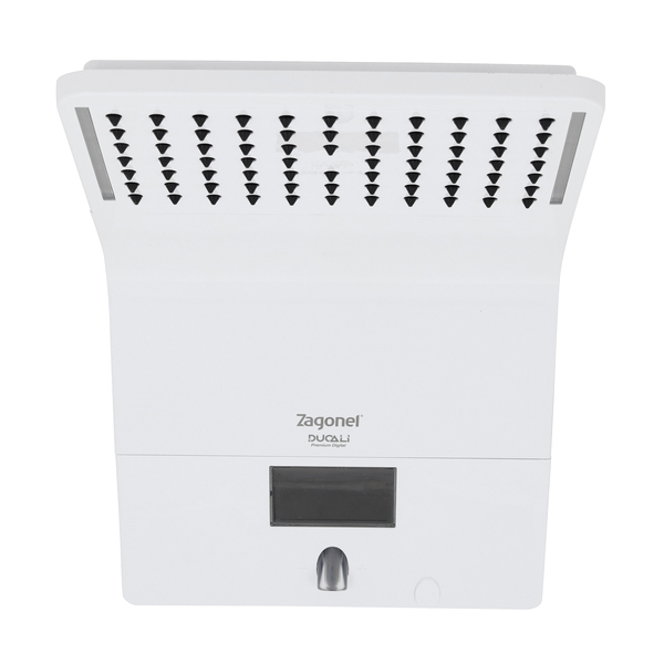 Chuveiro Elétrico Híbrido Eletrônico com Visor Digital 127V (110V) 5500w Branco Quadrado Ducali Premium Digital Zagonel - Imagem 4