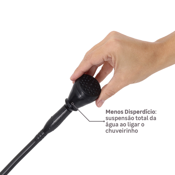 Chuveiro Elétrico Híbrido Eletrônico com Visor Digital 127V (110V) 5500w Preto Quadrado Ducali Premium Digital Zagonel - Imagem 10