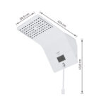 Chuveiro Elétrico Híbrido Eletrônico com Visor Digital 220V 7500w Branco Quadrado Ducali Premium Digital Zagonel - Imagem 10