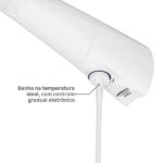 Chuveiro Elétrico Eletrônico 220V 4500w Branco Redondo com Resistência Blindada Advanced Lorenzetti - Imagem 4