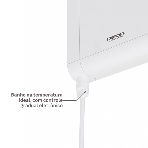 Chuveiro Elétrico Eletrônico 220V 6800w Branco Quadrado Acqua Duo Ultra Lorenzetti - Imagem 8