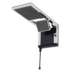Chuveiro Elétrico Eletrônico 220V 6800w Preto e Cromado Quadrado Acqua Duo Ultra Lorenzetti