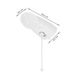 Chuveiro Elétrico Eletrônico 220V 7500w Branco Redondo Top Jet Lorenzetti - Imagem 7