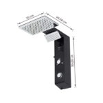 Chuveiro Elétrico Eletrônico 220V 7700w Preto e Cromado Quadrado Falls Hydra - Imagem 10