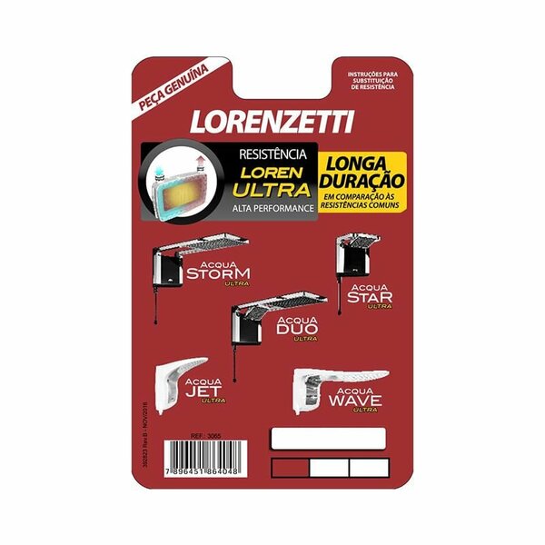 Chuveiro Lorenzetti Acqua Duo Ultra Eletrônico Branco/cromado 127v + Resistência - Imagem 5