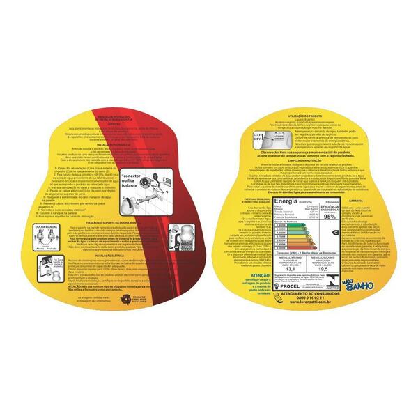Ducha Chuveiro Maxi Banho Ultra Lorenzetti 127v 5500w Com Cano Esconde Fios - Imagem 6