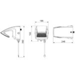 Chuveiro Elétrico Eletrônico 220V 7500W Branco Quadrado Futura Lorenzetti