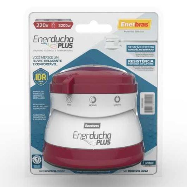 Enerducha Plus 127/5400w - Enerbras Vinho 3001-e/vl1 - Imagem 6