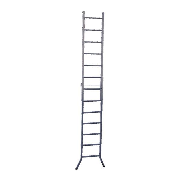 Escada 3 Em 1 Extensiva Em Chapa De Aço 13 E 7 Degraus 390cm - Imagem 4
