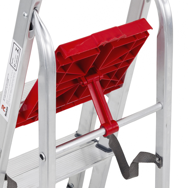 Escada De Alumínio Dupla 2 Degraus Natural 120kg Reisam - Imagem 5