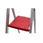 Escada Doméstica Aluminio 6 Degraus Natural 120 Kg Reisam - Imagem 2