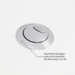 Kit Vaso Sanitário com Caixa Acoplada e Assento Branco Duplo Acionamento 3/6L Vertical Lyon Plus Sensea - Imagem 6