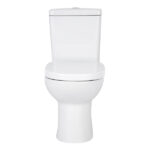Kit Vaso Sanitário com Caixa Acoplada e Assento Branco Duplo Acionamento 3/6L Saída Vertical Round Roca - Imagem 5