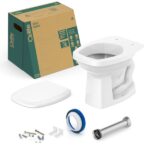Vaso Sanitário Convencional Com Assento Like Celite Branco Brilhante - Imagem 2