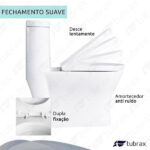 Vaso Sanitário Monobloco Acoplada Caixa Privada Tubrax - Imagem 3