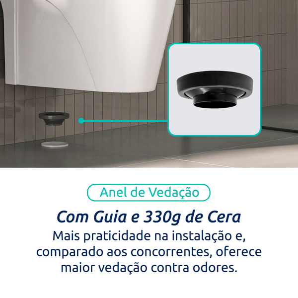 Vaso Sanitário Monobloco Completo Branco - Caixa Acoplada Privada Unio - Imagem 8