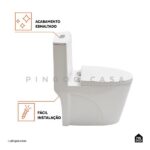 Vaso Sanitário Monobloco Painita Pingoo.casa - Branco - Imagem 4