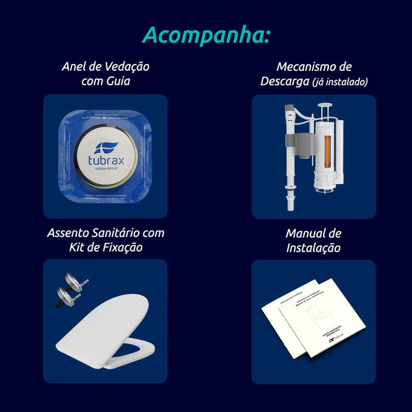Vaso Sanitário Monobloco Produzido Em Cerâmica Com Acessórios - Vab0004-c - Imagem 9