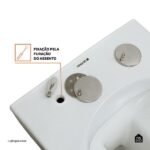 Vaso Sanitário Suspenso Saída Horizontal Hematita Pingoo.casa - Branco - Imagem 7